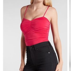 Express body contour padded bodysuit- hot pink - size medium